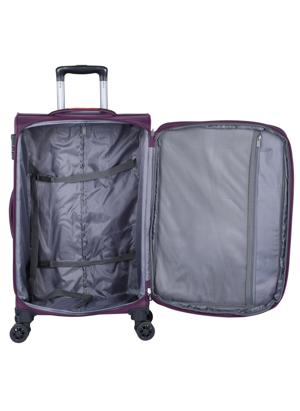 buy-eminent-expandable-luggage-trolley-bag-soft-suitcase-for-unisex-travel-polyester-shell-lightweight-with-tsa-lock-double-spinner-wheels-e765sz-carry-on-20-inch-purple_53u