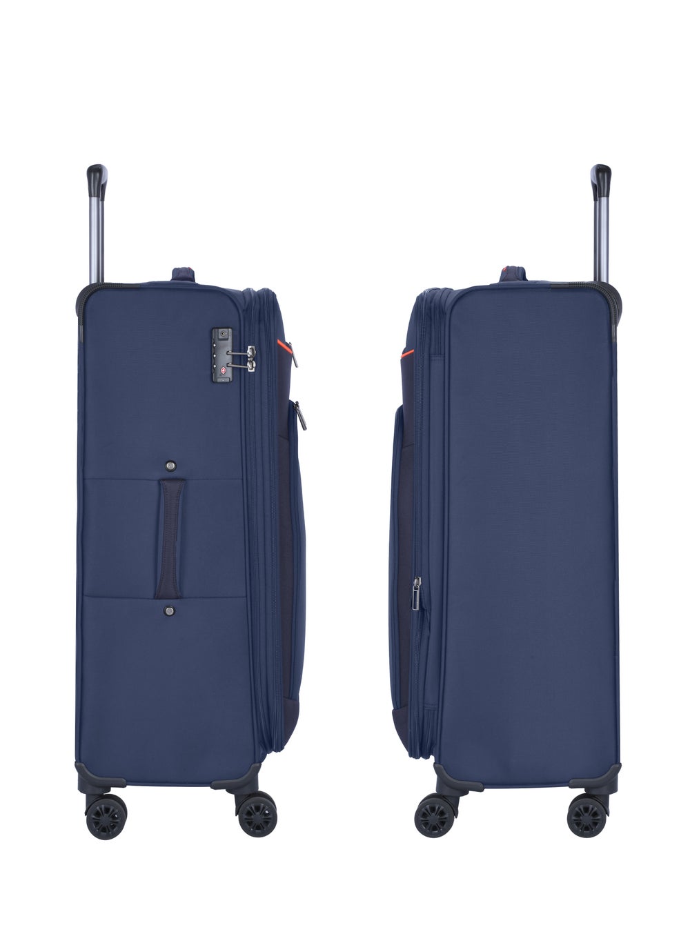 buy-eminent-expandable-luggage-trolley-bag-soft-suitcase-for-unisex-travel-polyester-shell-lightweight-with-tsa-lock-double-spinner-wheels-e765sz-medium-checked-24-inch-navy-blue_i5p