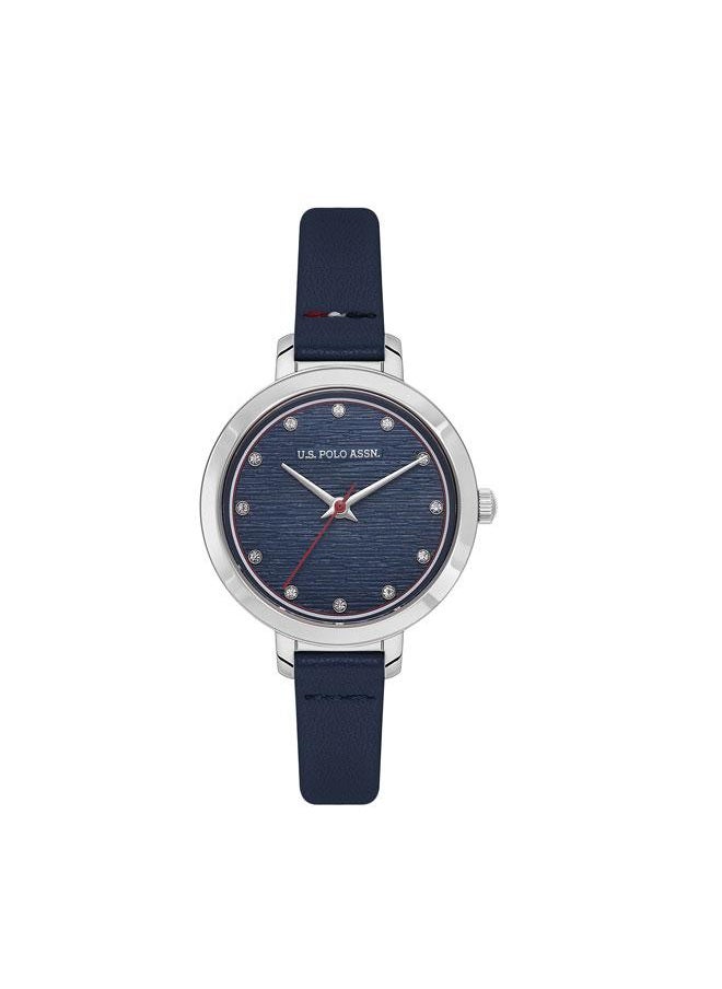buy-u-s-polo-assn-stile-31mm-women-s-watch-with-blue-dial-leather-strap_4hm