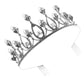 Princess Silver Tiara with Faux Pearls and Diamonds