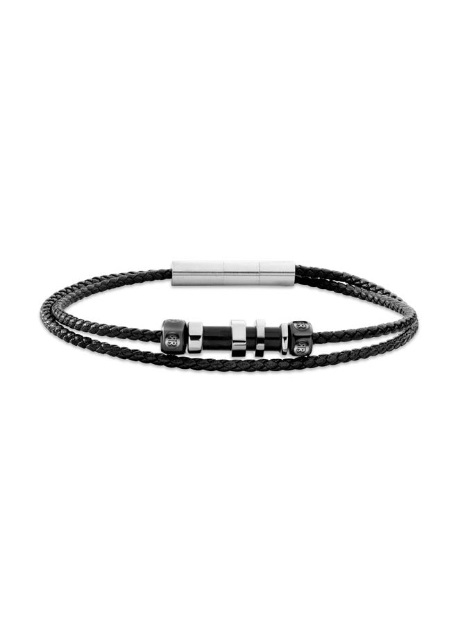 buy-cerruti-1881-tornillo-2-braceletdouble-tour-black-leather-with-steel-accentsadjustable-and-sophisticated-design_08y