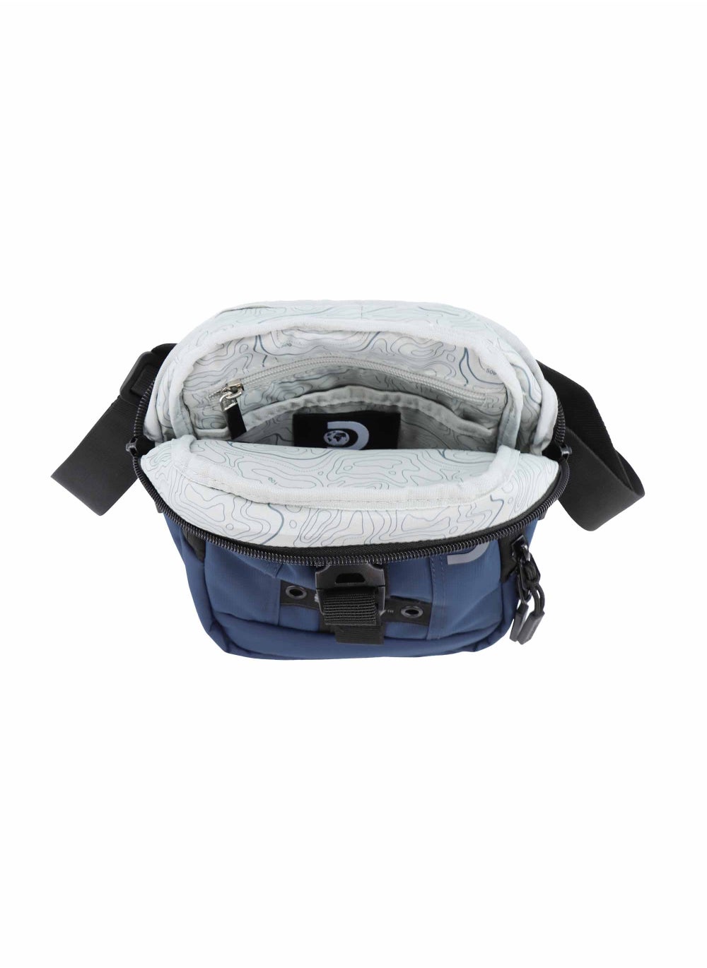 buy-discovery-discovery-shield-rpet-polyester-utility-bag-blue-zipper-compartment-casual-shoulder-bag-for-men-and-women-removable-shoulder-strap-secure-rfid-pocket_8wa