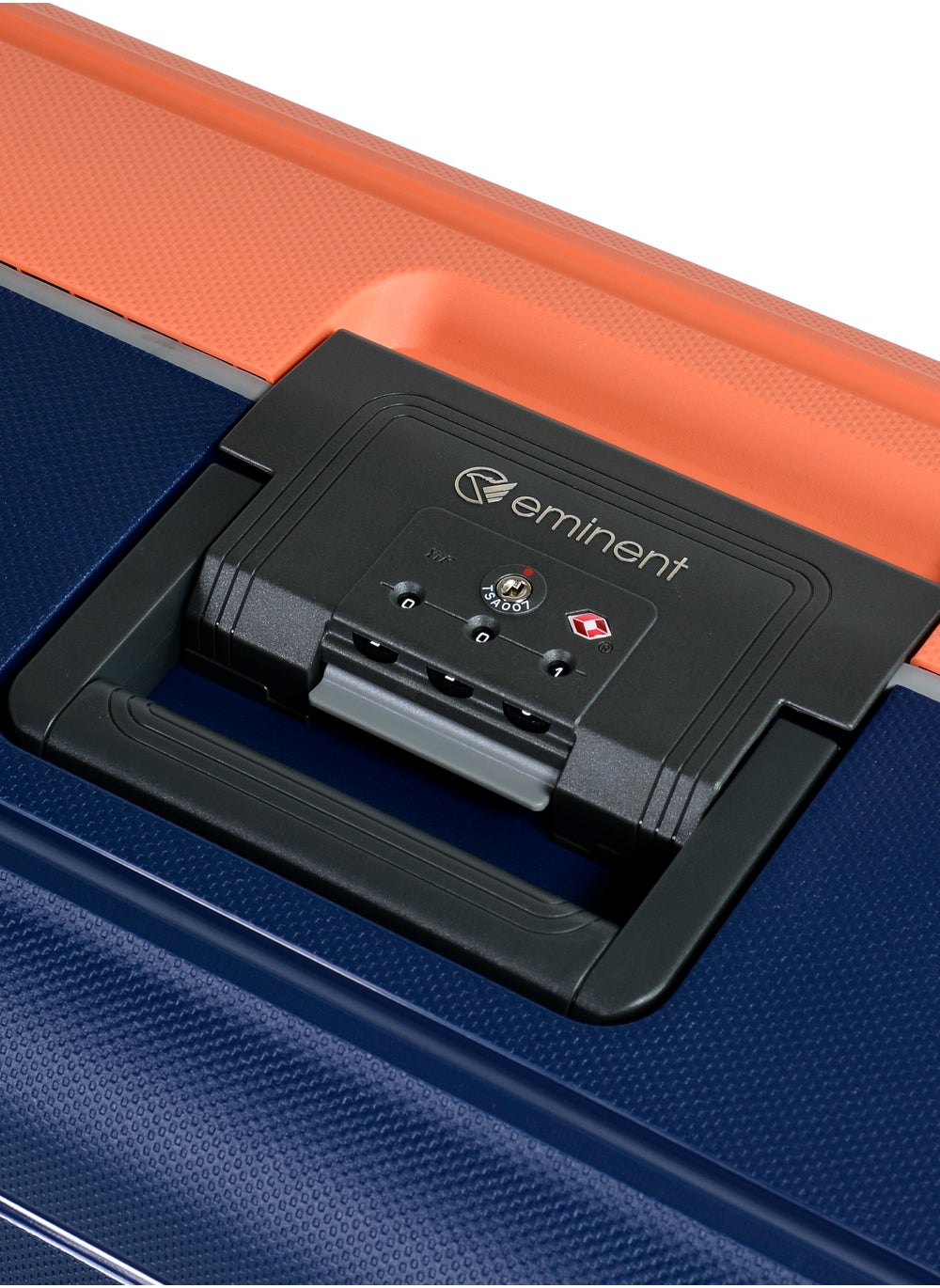 buy-eminent-vertica-hard-case-luggage-trolley-polypropylene-lightweight-4-quiet-double-spinner-wheels-with-tsa-lock-b0006m-darkblue-orange_dtt