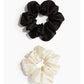 H&M Luxe Silk Scrunchies Duo