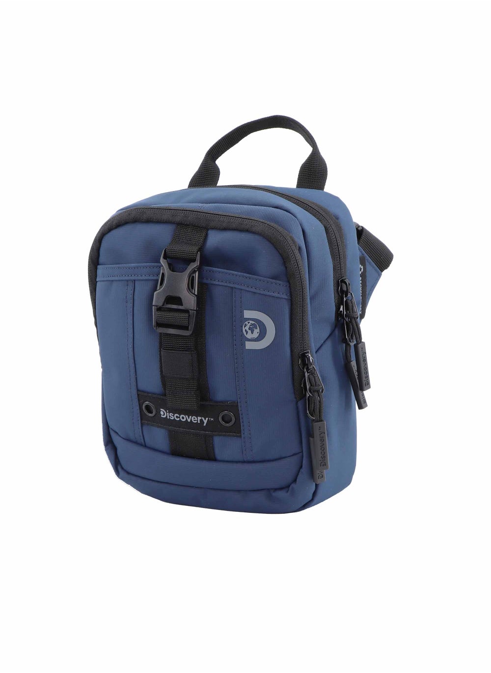 buy-discovery-discovery-shield-rpet-polyester-utility-bag-blue-zipper-compartment-casual-shoulder-bag-for-men-and-women-removable-shoulder-strap-secure-rfid-pocket_5ow