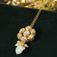 Elegant Kundan Maang Tikka in Gold-Plated Brass