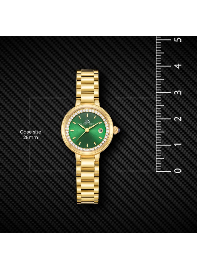 buy-kenneth-scott-women-s-stainless-steel-analog-watch-k23542-gbgg-28-mm_49q